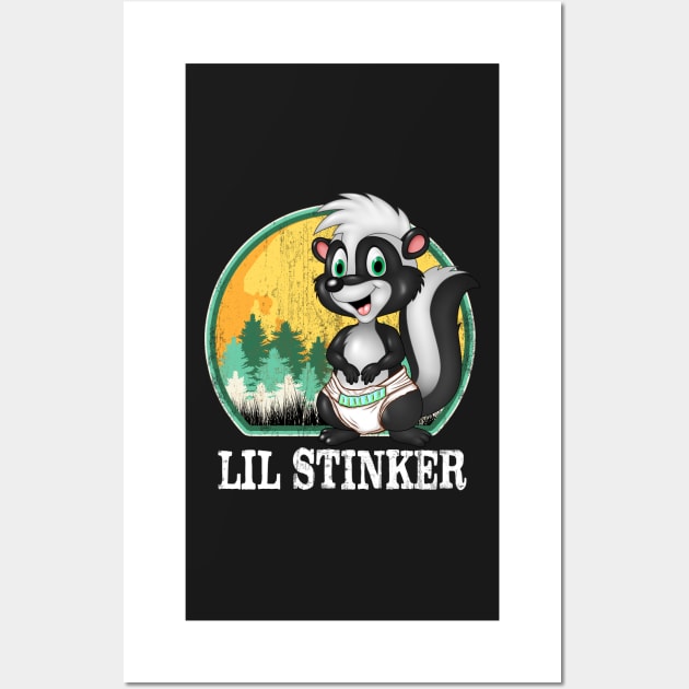 LITTLE STINKER - ABDL Diaper Fur Skunk Wall Art by NaughtyBoyz